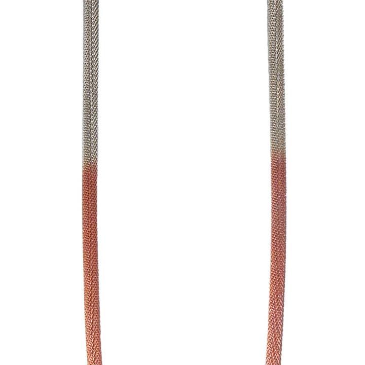 Enkelsträngat tjockt milanesiskt meshhalsband för wholesale av Sarah Cavender Metalworks