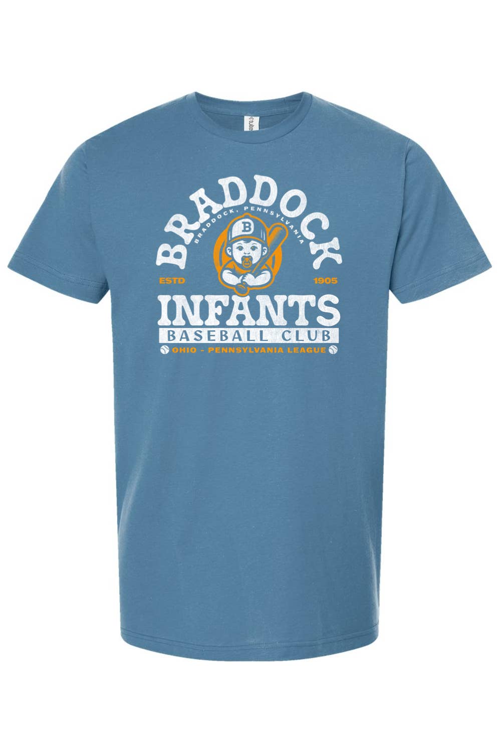 Yinzylvania - Wholesale Screen printed t-shirt – unisex - Braddock Infants Baseball - 1905