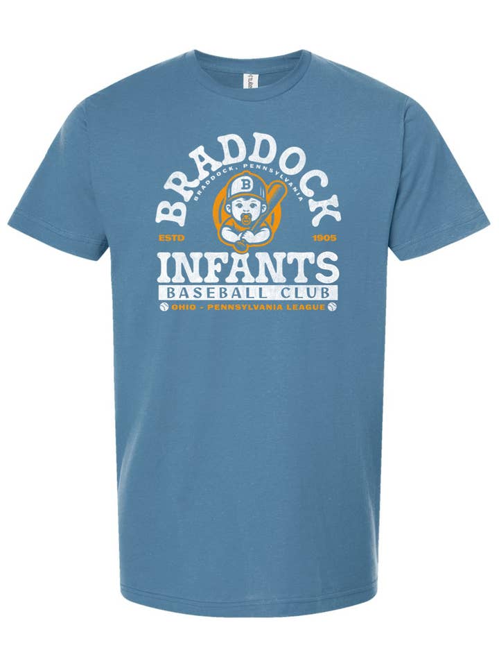 Yinzylvania - Wholesale Screen printed t-shirt – unisex - Braddock Infants Baseball - 19050