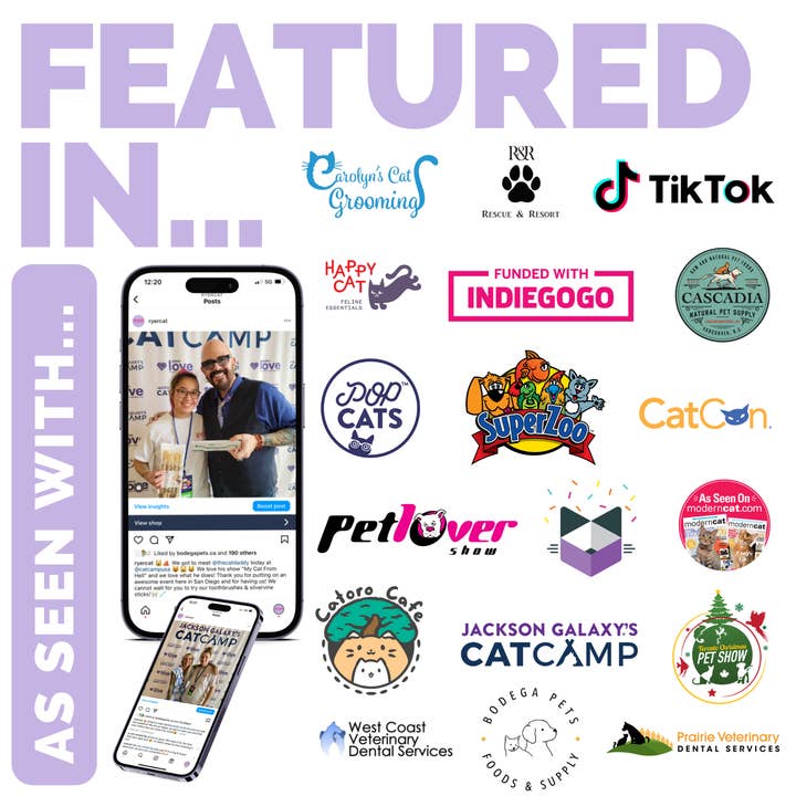 RYERCAT - Wholesale Pet Brush - Cat/Dog - Dual Sided Cat Toothbrush - Mix n' Match Colors!7