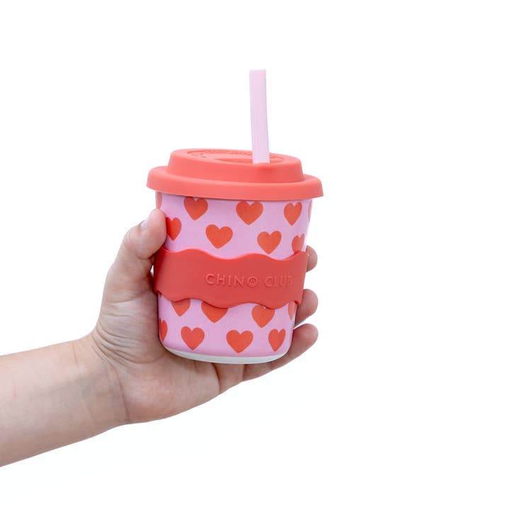 Chino Club - Wholesale Drinking Glass/Cup - Kids & Baby - Hearts Kids Keep Cup 8 oz