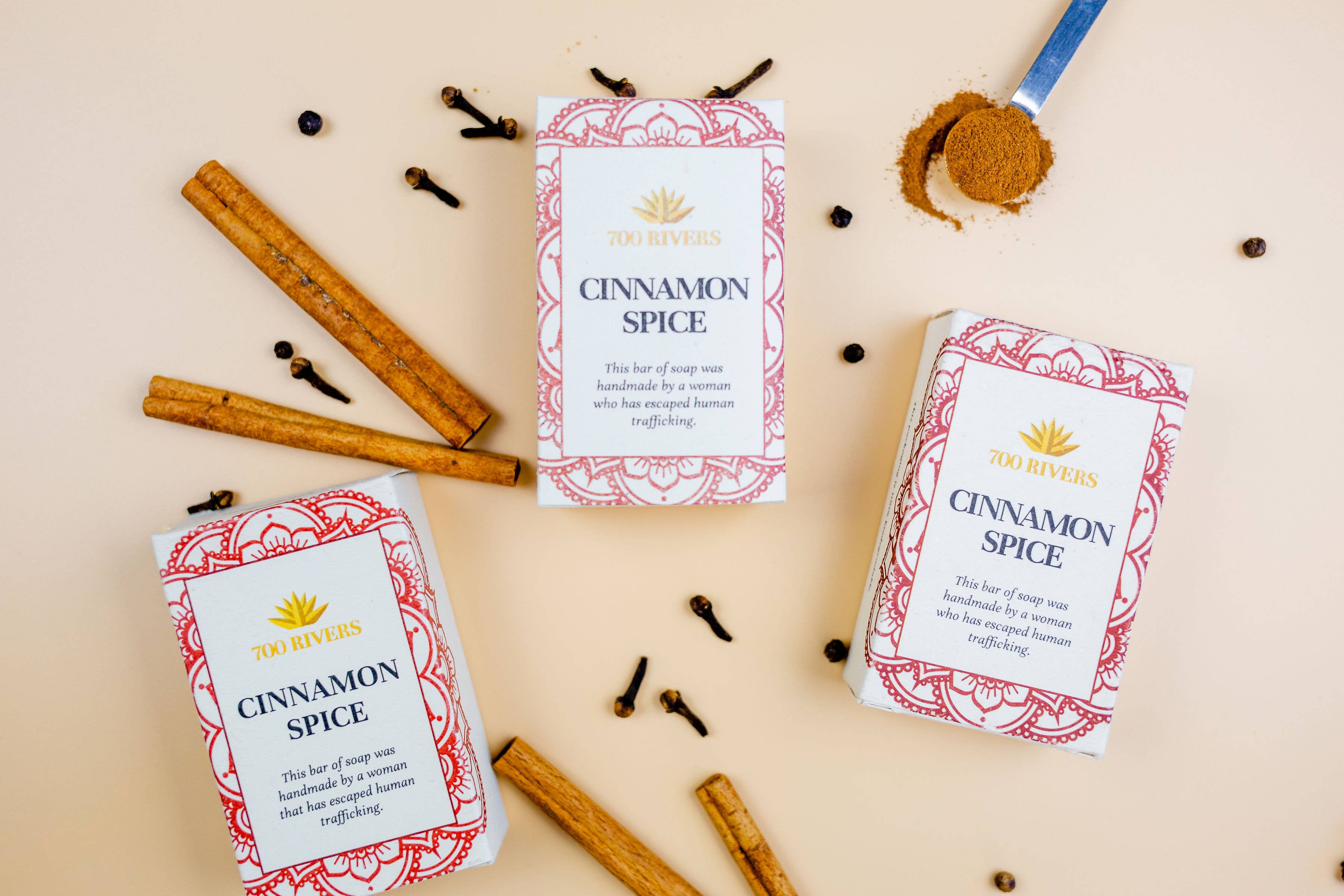 700 Rivers - Wholesale Bar Soap - Cinnamon Spice Soap Bar | Holiday Gift | Stocking Stuffer4