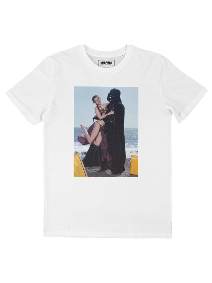 Grafitee – Großhandel T-Shirt mit Siebdruck – Unisex – Carrie Fisher T-Shirt — Star Wars Vintage-Foto-T-Shirt