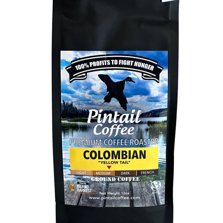Colombian "Yellow Tail" Ground Coffee for wholesale by Pintail Coffee