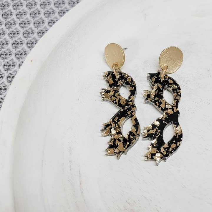 Mardi Gras Mask Örhängen för wholesale av Krafts By Kassy