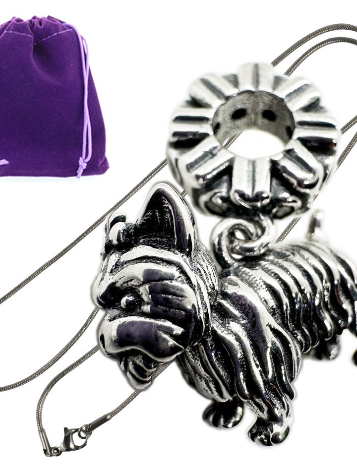 Terrier Necklace - A Dog Necklace or Dog Memorial Necklace for wholesale by Dave The Bunny