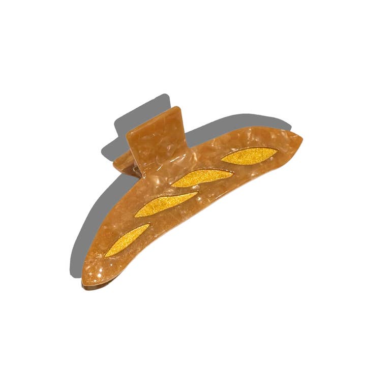 Solar Eclipse - Wholesale Hair Clip - Women's - Hand-painted French Baguette Bread Claw Hair Clip | Eco-Frie