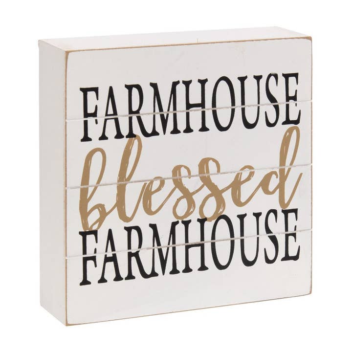 Col House Designs - Wholesale Sign - Farmhouse Shiplap Box Sign 3/Assorted3