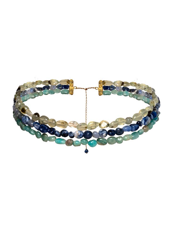 Mizu Blue Choker for wholesale by Lavani Jewels