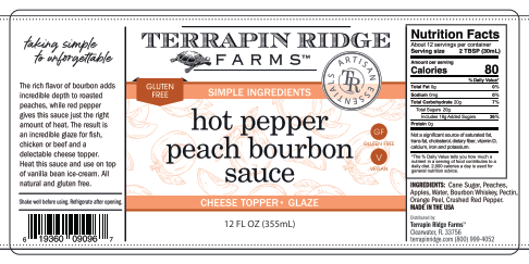 Terrapin Ridge Farms - Vente Sauces - Sauce bourbon à la pêche et au piment fort1