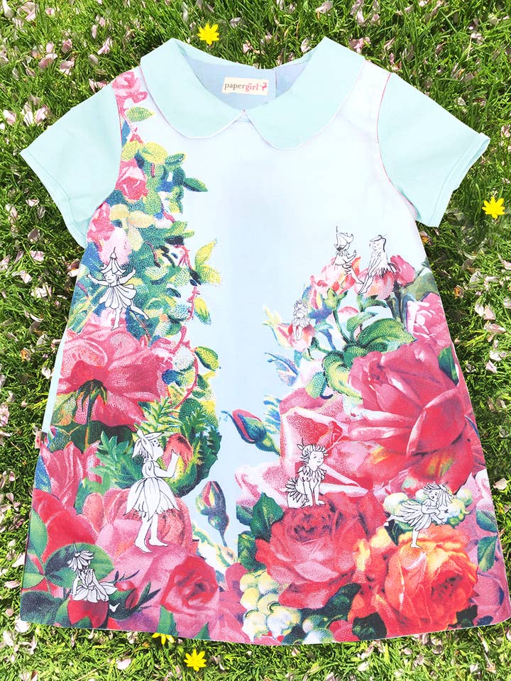 Blume Menschen A-Kleid für den Großhandel von PaperGirl Collection