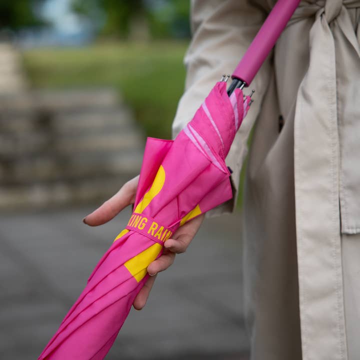 Fisura - Wholesale Umbrella - Unisex - "Fucking Rain" Pink Umbrella