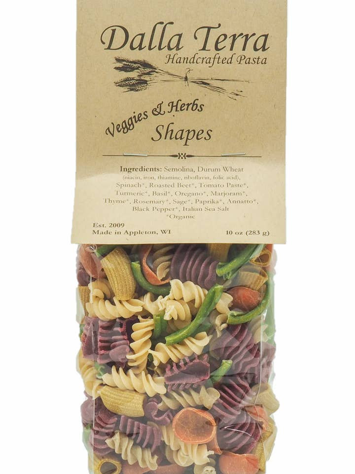 DT003- Dalla Terra Légumes et Herbes 6/boîte 30,00 $/boîte pour la vente par Northwoods Food and Gift Enterprises