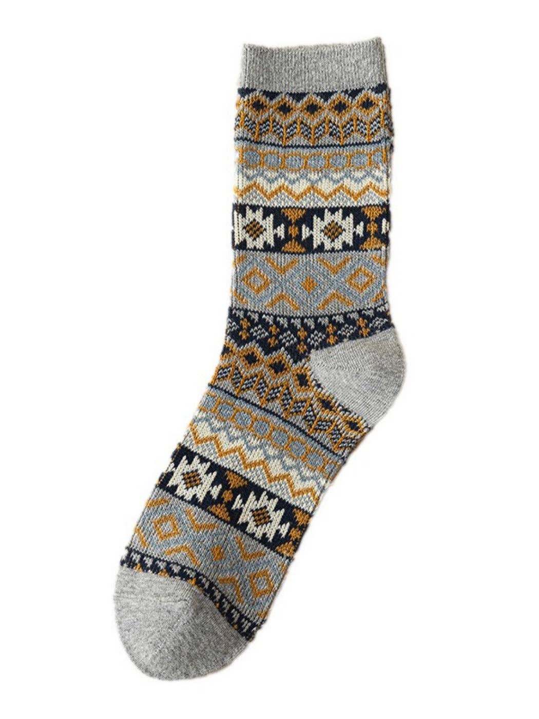 Funkyrel® Atzbranding Limited - Vendita all'ingrosso Calzini - Donna - Rufia - Calze Invernali Boho Retro a Metà Polpaccio1