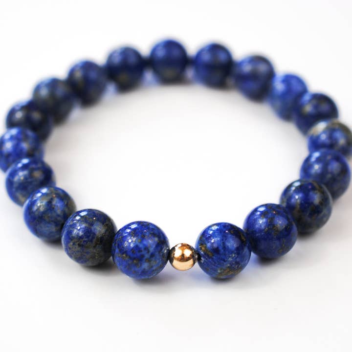 Lapis-Lazuli-Solo-Grande-Armband für den Großhandel von Ripple | Reiki Infused Jewelry