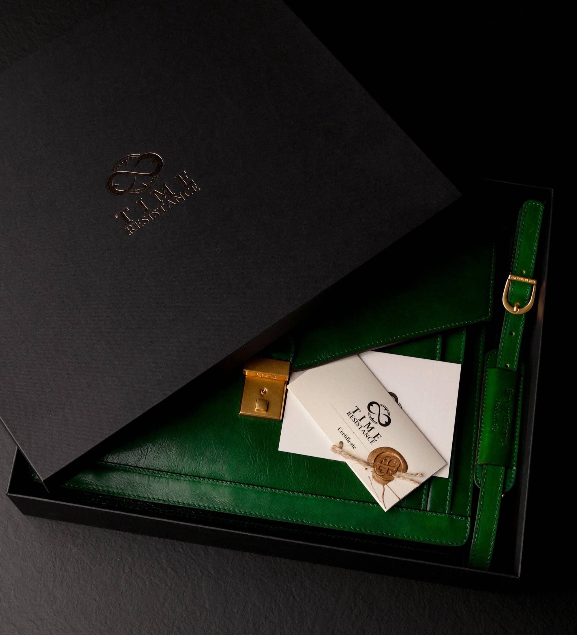 Time Resistance – Großhandel Aktentasche – Unisex – Klassische Design-Lederaktentasche - Der Magus52