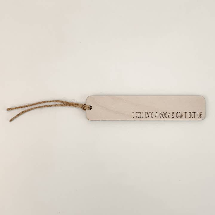 I Fell Into A Book - Bookmark for wholesale by Mud & Honey