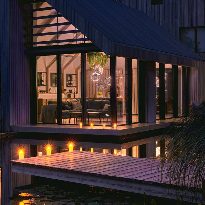 Lightstyle London – wholesale Flameless candle – Outdoor Pillar Candle - set of 21