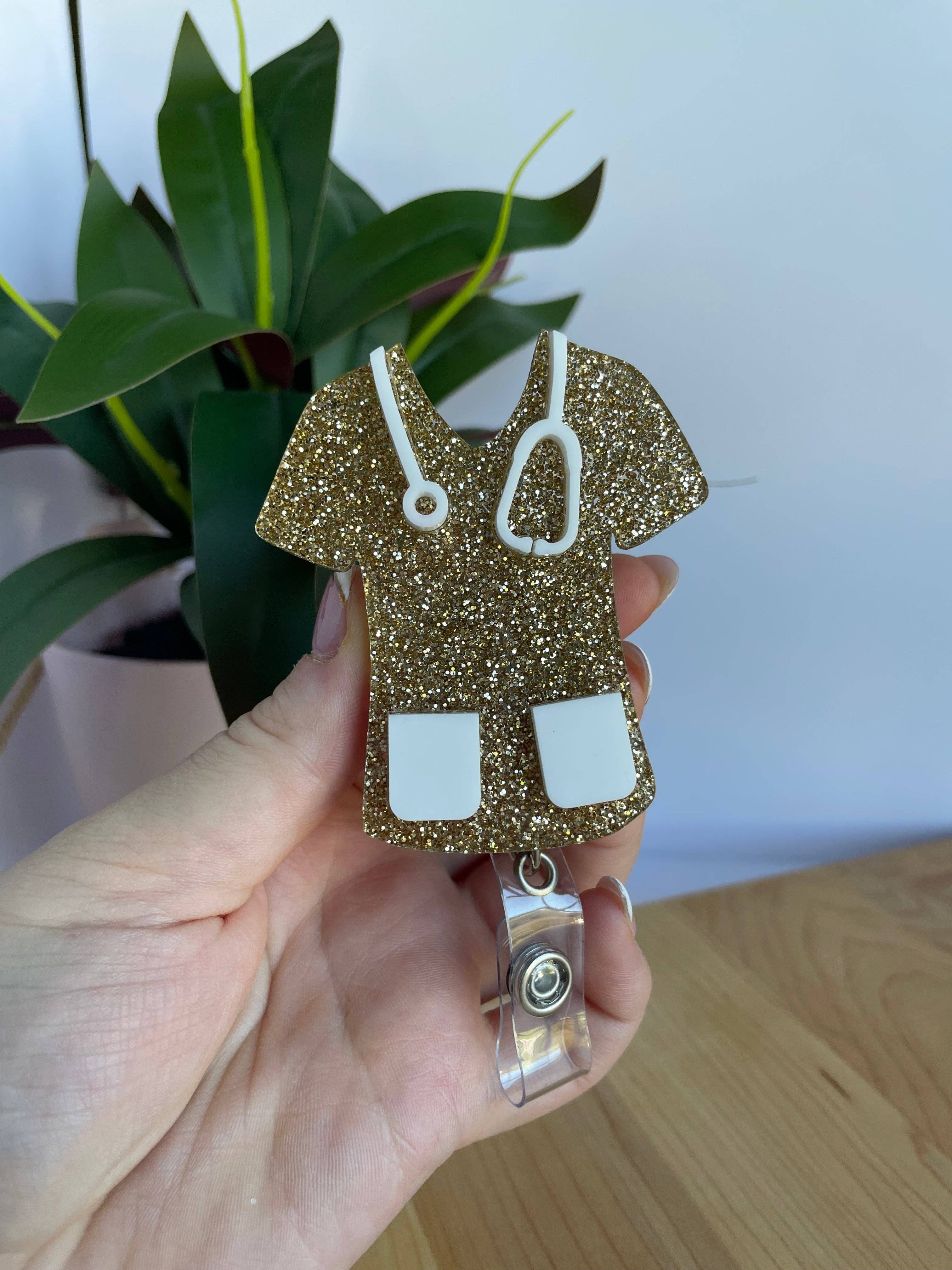 DesignedbyKendal - Wholesale Badge Accessory - Women's - Cute Nurses Scrubs Acrylic Badge Reel4