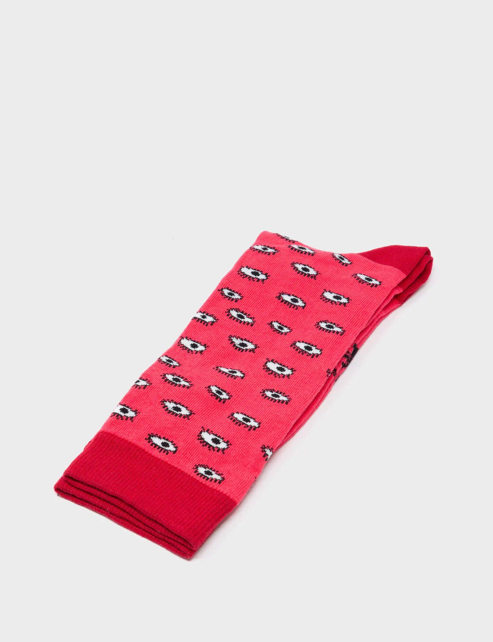 Min & Mon - Wholesale Socks - Women's - Red Socks - All Over Eyes4