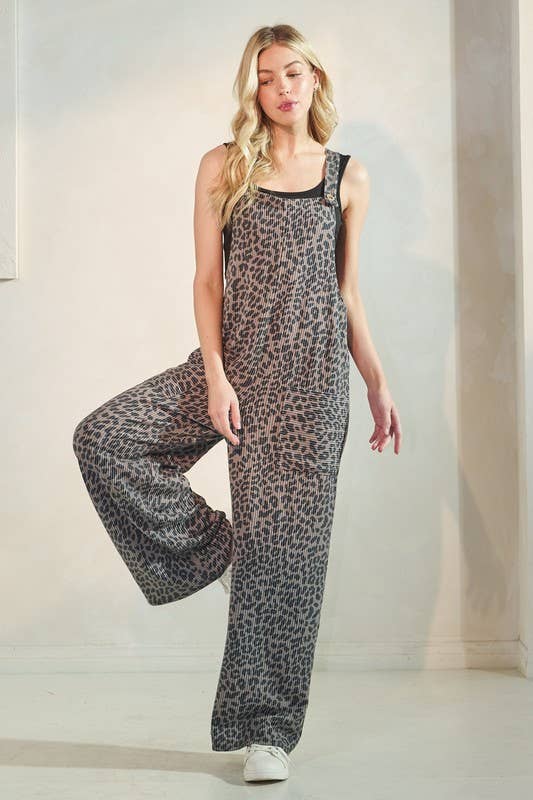 HEIMISH – wholesale Jumpsuit - Dam – EP6810-11 ÄRMLÖSA DJUR URBANA RIBBSTICKADE JUMPSUITS0