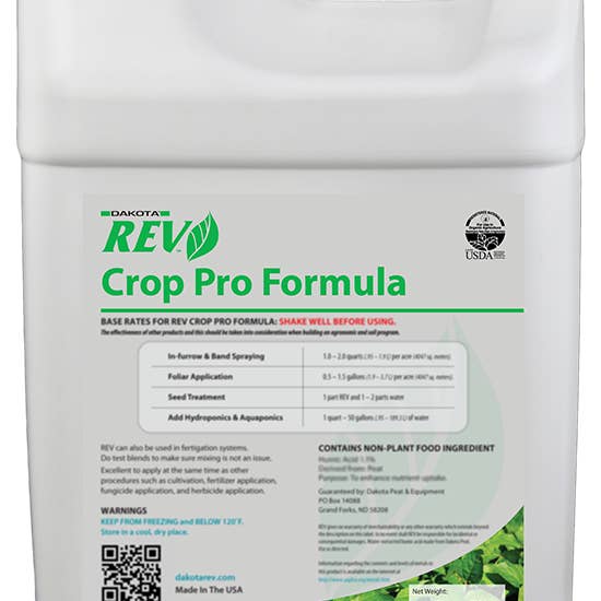 Organic REV Crop Pro – Organic Growth Power for Big Jobs (2 x 2.5-Gallon Case Pack) for wholesale by Organic REV