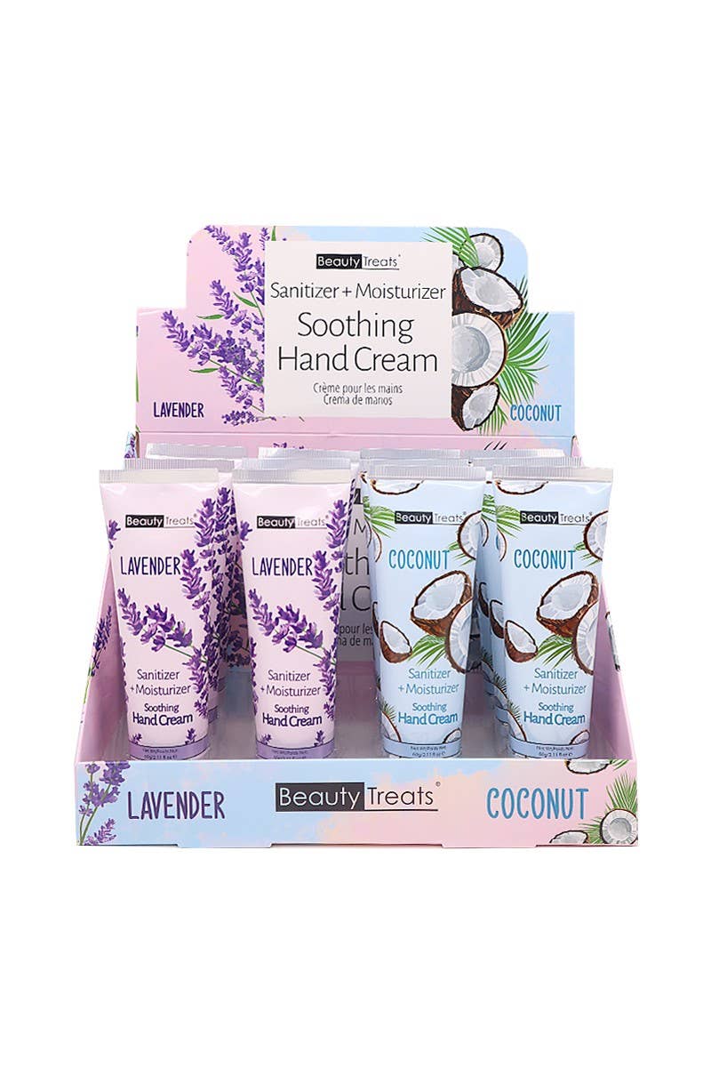 PINEAPPLE Beauty - Wholesale Hand Cream/Lotion - Beauty Treats 118LA Soothing & Sanitizing Hand Cream - 12pc1