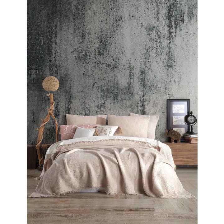 destinyhometex - Wholesale Throw Blanket - Purple color 4 layer gauze throw54