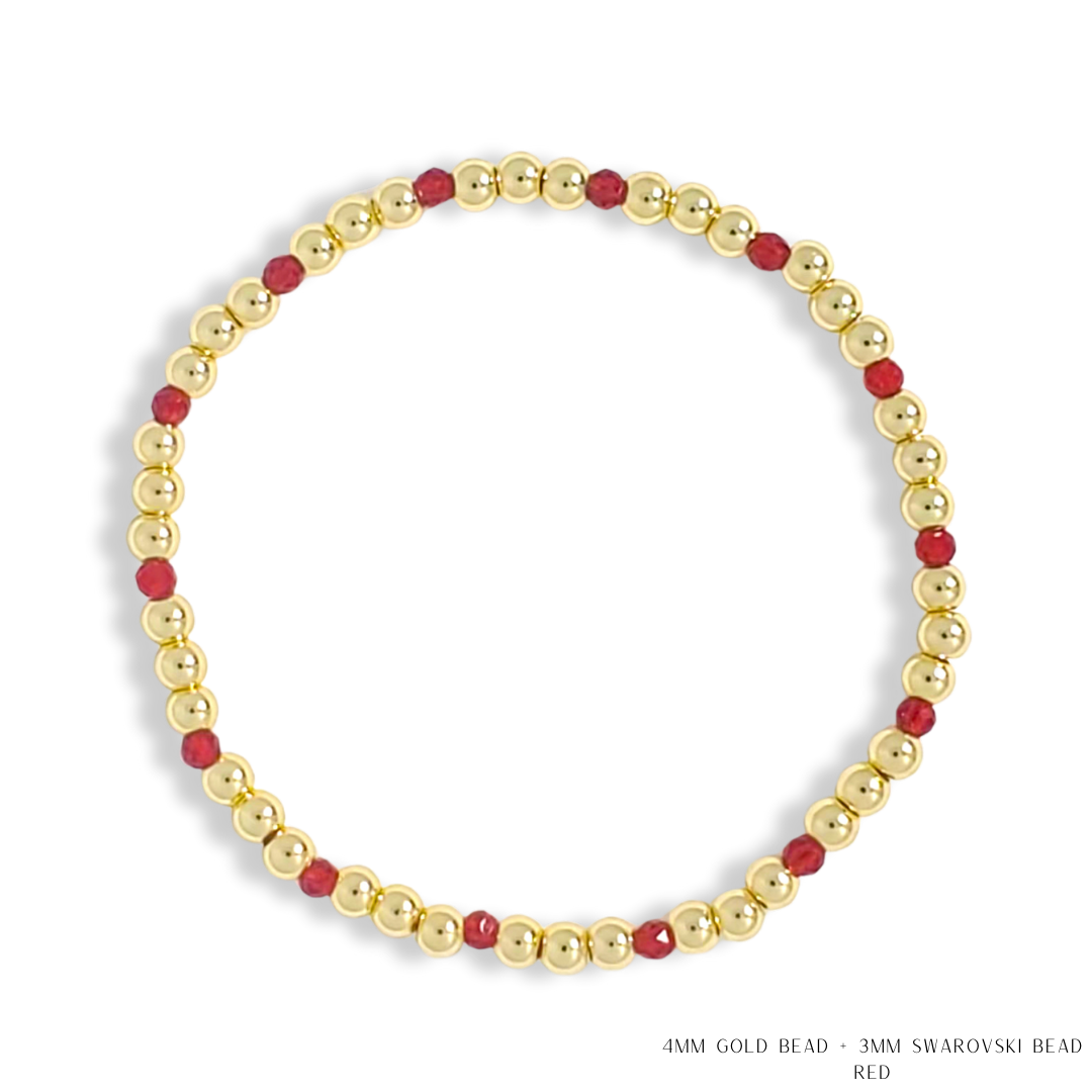 Savvy Bling - Vendita all'ingrosso Bracciale con perline - Bracciale con Perline in Oro e Cristalli Swarovski - Più Colori33