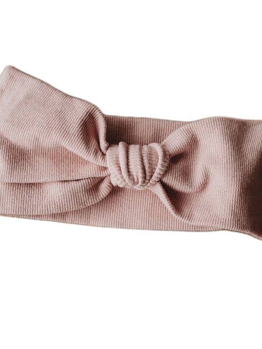 Cinta para la cabeza atada a mano en color «Mauve» para venta al por mayor de Chubby Lamb