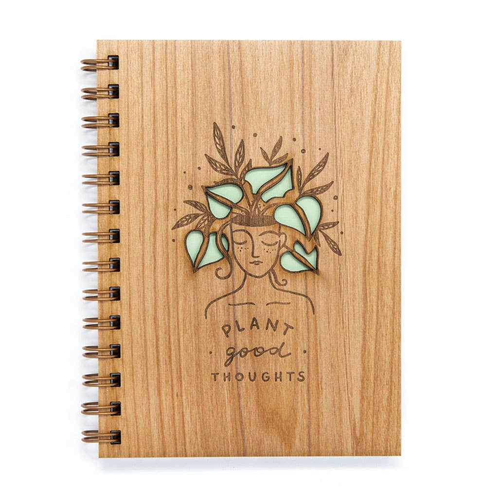 Hereafter - Wholesale Journal/Diary - Plant Good Thoughts Wood Journal3