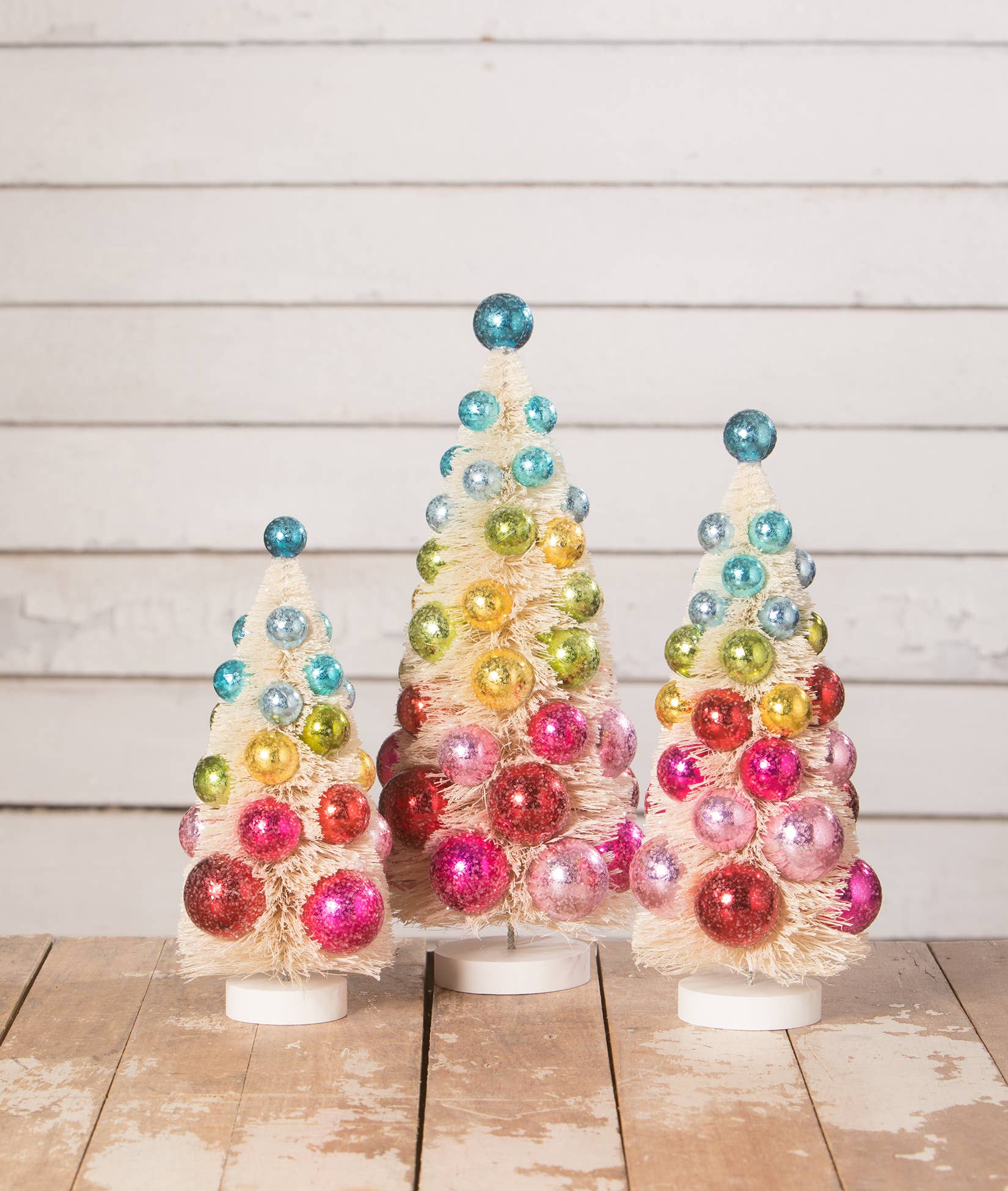 Bethany Lowe Designs - Wholesale Christmas Decoration - Bright Hues Polka Dot Trees S30