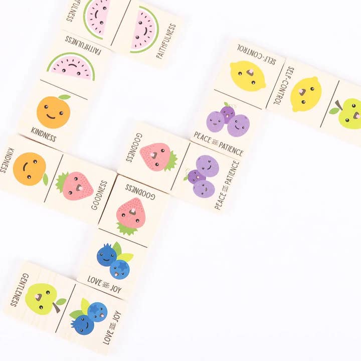 Swanson Christian Products - Wholesale Wood Toy - Kids - Wood Dominos - Fruit Of The Spirit3