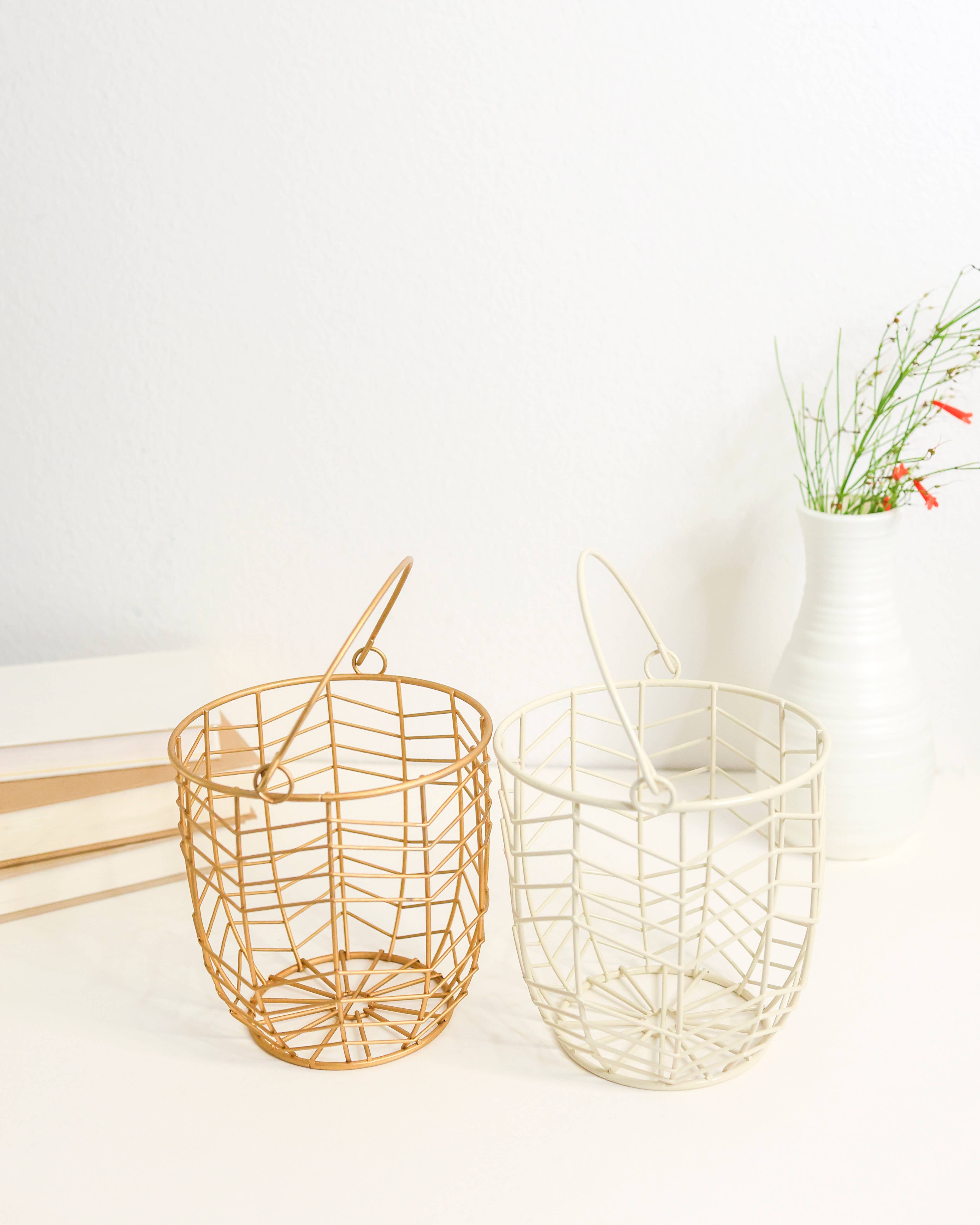 Indy Supply Co - Wholesale Basket - Geometric Swing Handle Wire Basket3