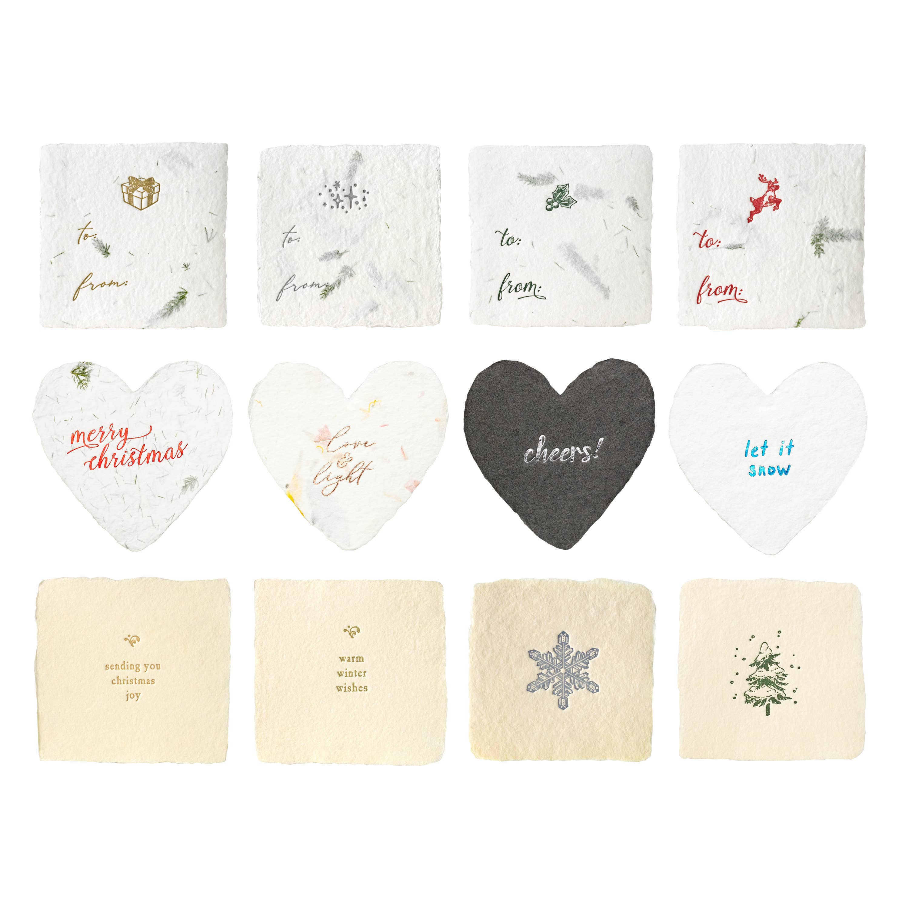 Oblation Papers & Press – wholesale Retailer display – Paper & novelty – Handmade Paper Petite Display Bundle - Christmas & Holiday2