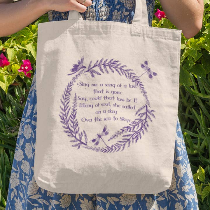 Skye Song Outlander Tote Bag | Scottish Bag for wholesale by Love British Lifestyle