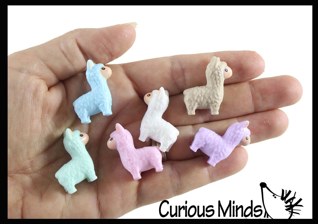 Curious Minds Toys – Großhandel Spielfigur – Kinder – 1 Niedliche, Bunte Kleine Alpaka-Figur – Mini-Spielzeug – Klein3