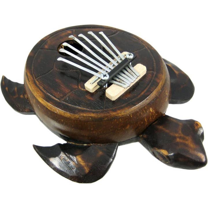 Turtle Shaped Kalimba Wooden Thumb Piano Musical Instrument for wholesale by OMA - Eclectic Home