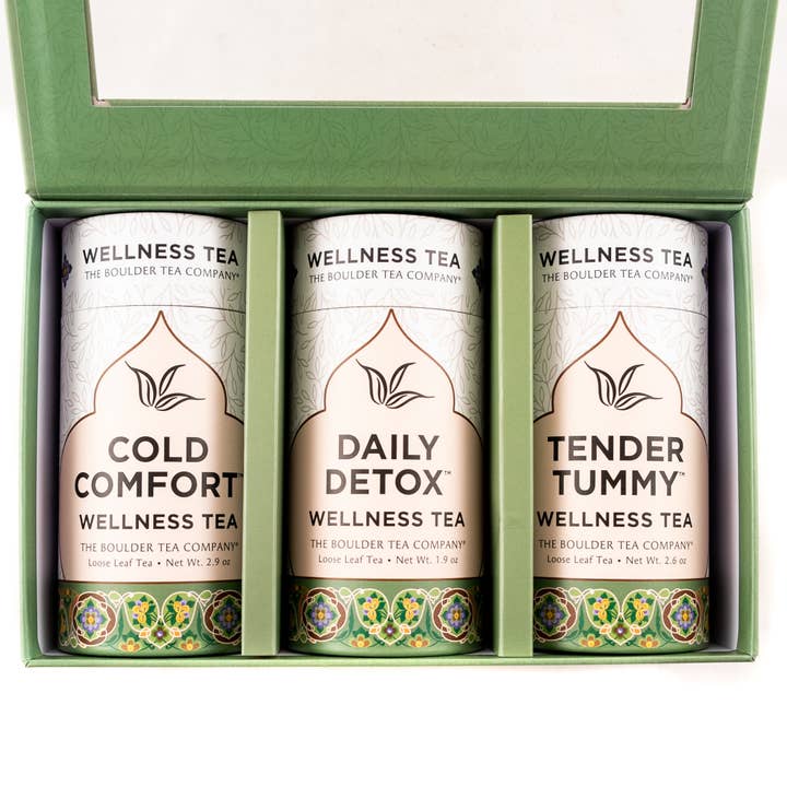 Wellness Tea Gift Set - 3 Teas for wholesale by Boulder Tea Company