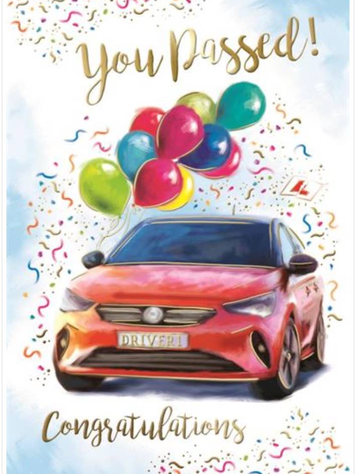 PASSE L'EXAMEN DE CONDUITE pour la vente par Kingfisher Cards