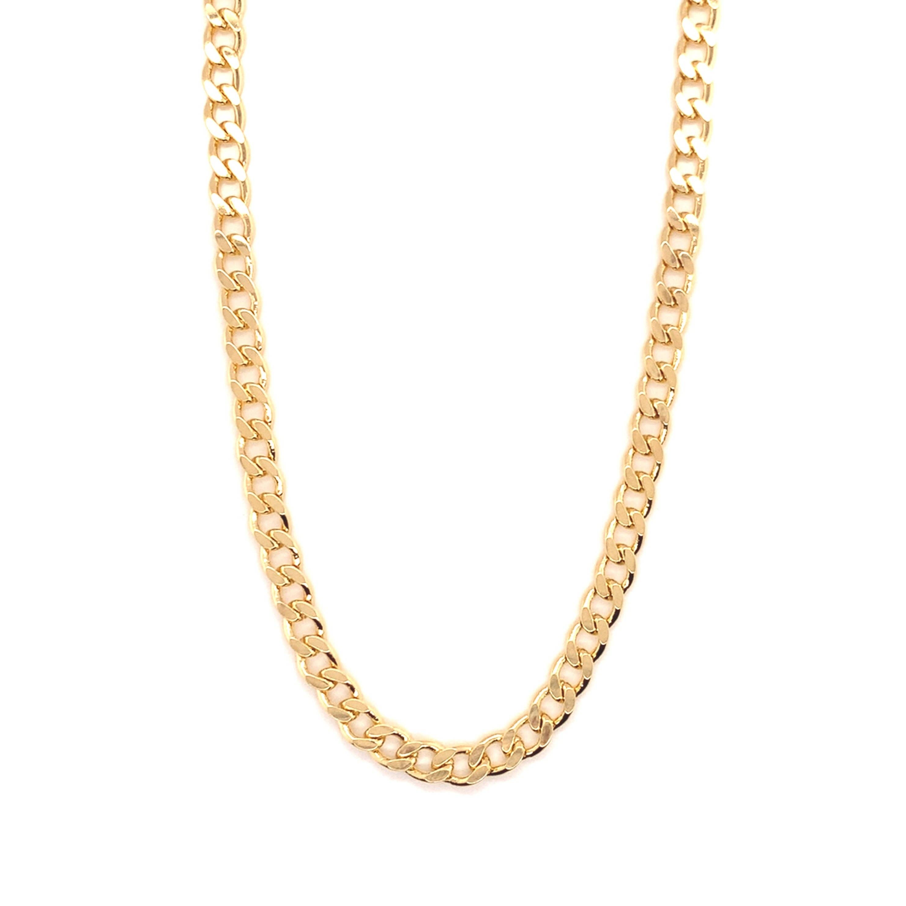 Mali Beads – wholesale Link & chain necklace – 5mm Cuban Link Chain Necklace – Classic Men’s Jewelry1