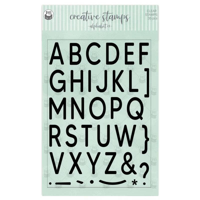 P13 – wholesale Rubber/decorative stamp – Clear stamp set Alphabet 01 A5, 35pcs0