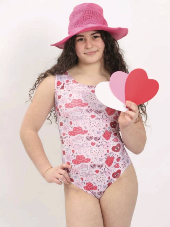 Match My Love Leotard - Foxy's Valentine's Gymnastics Leo - Made in USA for wholesale by Foxy's Leotards