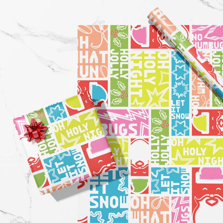 Oh What Fun Christmas Wonderland Recycled Wrapping Paper for wholesale by MASU