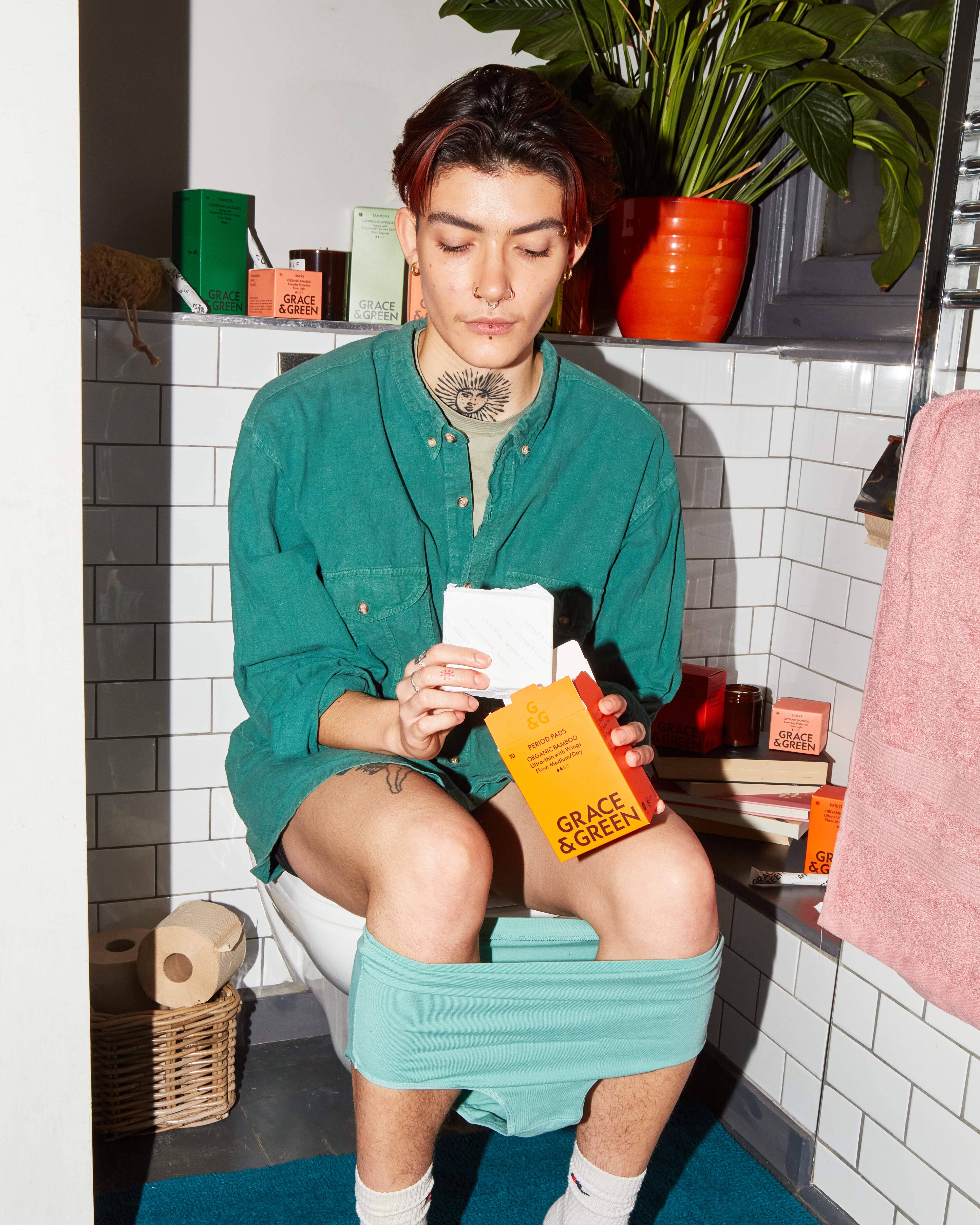 Grace & Green – wholesale Menstrual pad/liner – Bamboo Medium Pads2