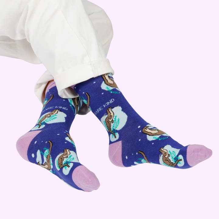 Bare Kind Socks - Wholesale Socks - Unisex - Otter Socks | Bamboo Socks | Blue Socks | Marine Socks4