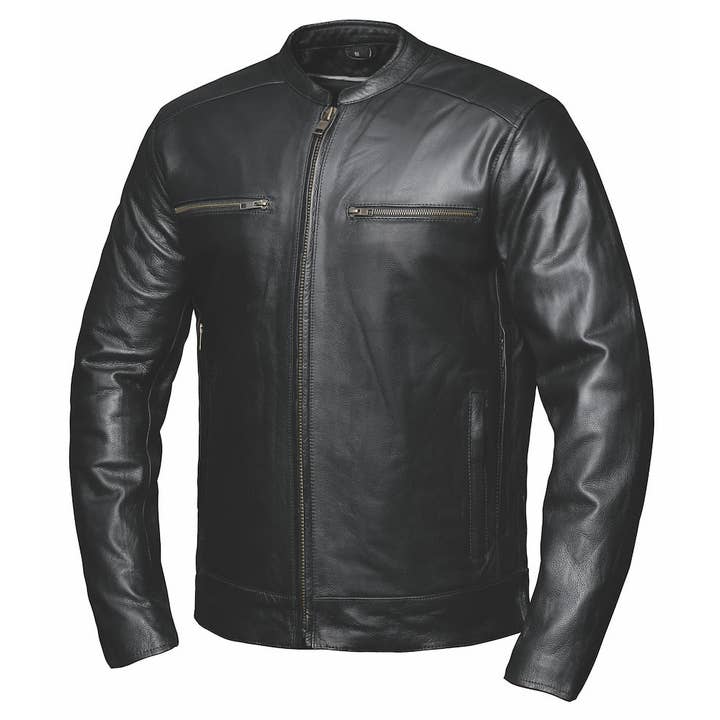 6919.00 - Giacca in pelle premium da uomo per la vendita all'ingrosso da parte di Unik International Inc