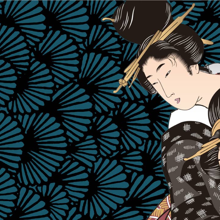 Geisha Ottanium Tæppe for engroshandel hos Pink Martini