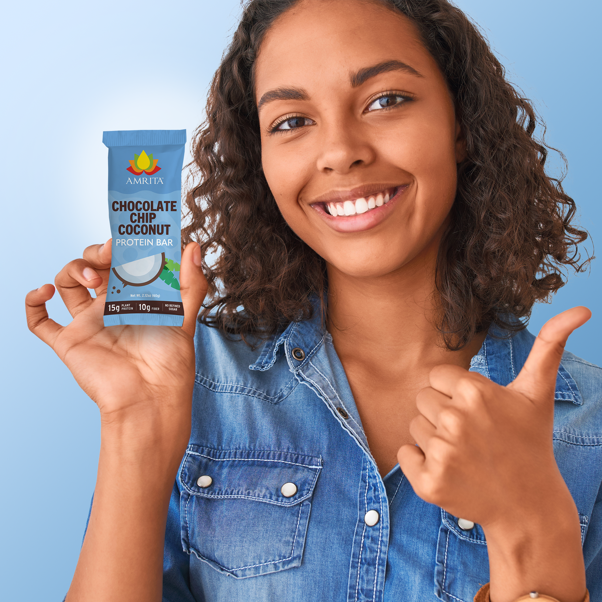 Amrita Health Foods - Venta al por mayor Barrita de aperitivo - Barritas de proteína de coco con chispas de chocolate, ricas en fibra, veganas4