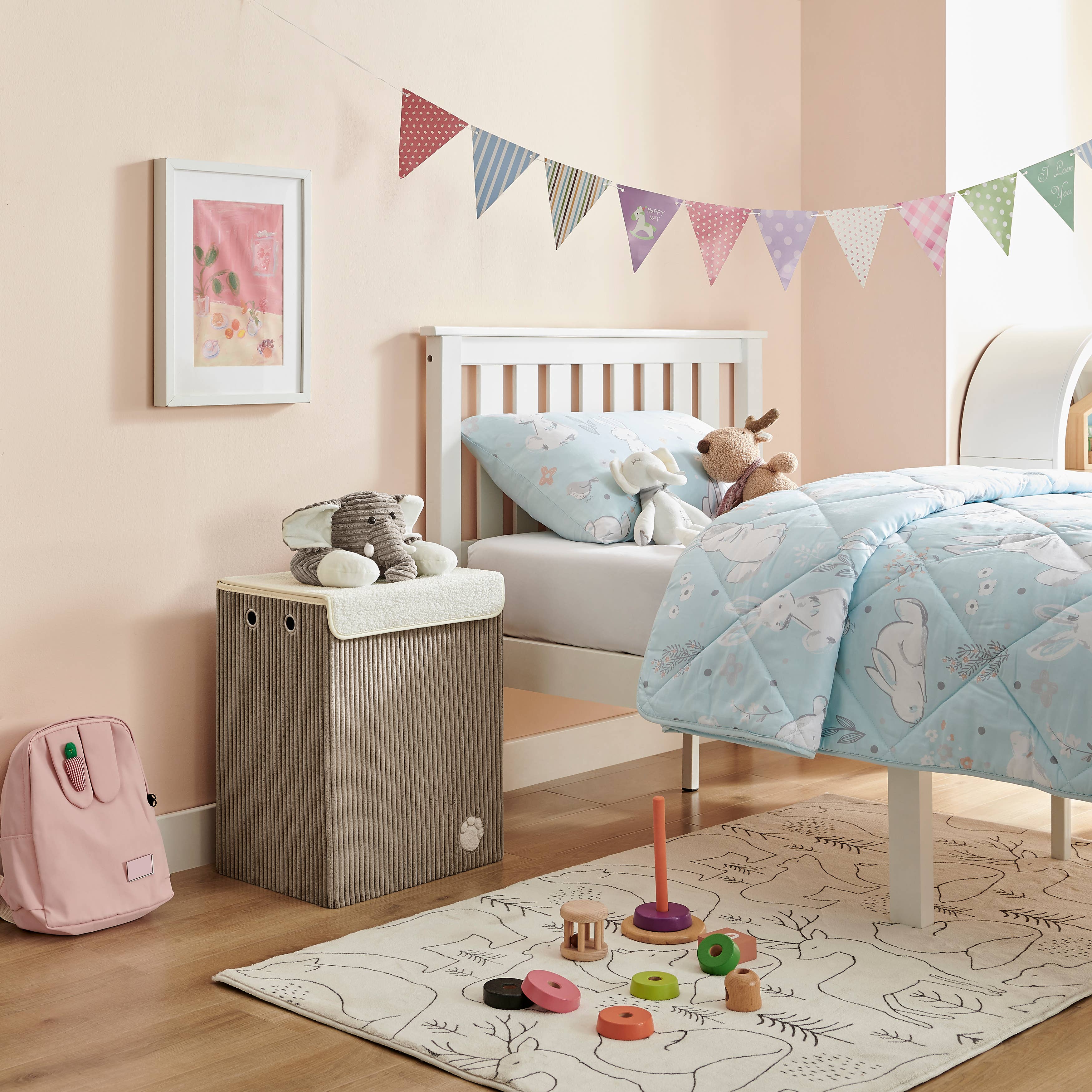 Danya B - Wholesale Laundry Hamper - Collapsible Corduroy Kids Plush Laundry Hamper Toy Storage21